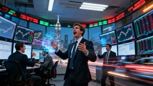 Institutional traders analyzing US30 and US100 market data.